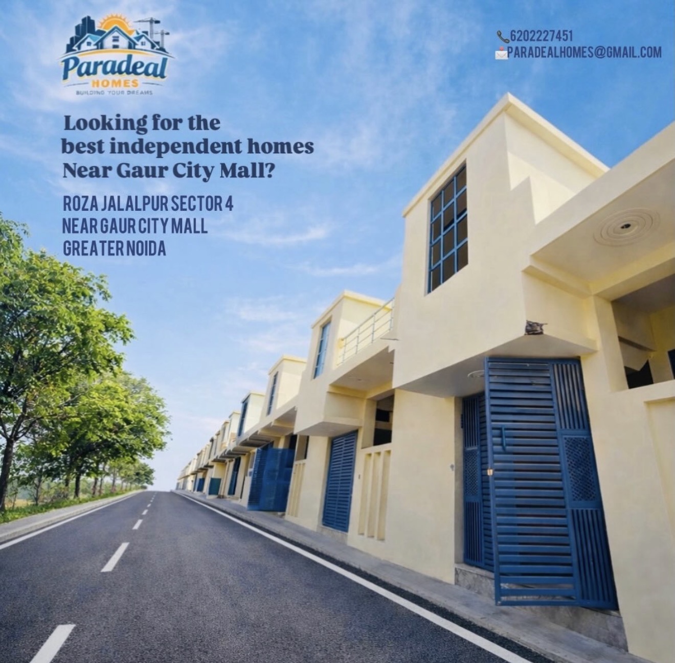 Independent homes near Gaur City Mall